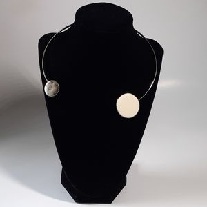 Vintage Gold Tone Asymmetrical Choker Necklace